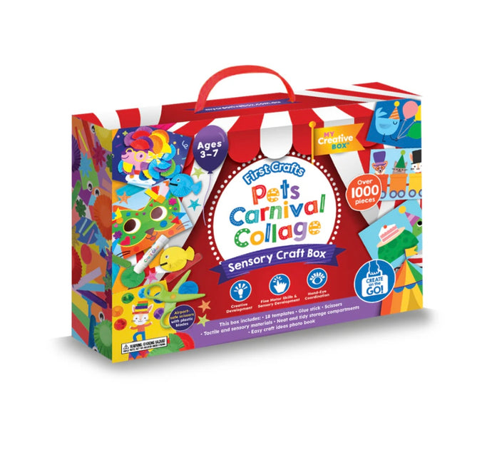 My Creative Box 3 - 7 years Pets Carnival Collage Sensory Craft Box