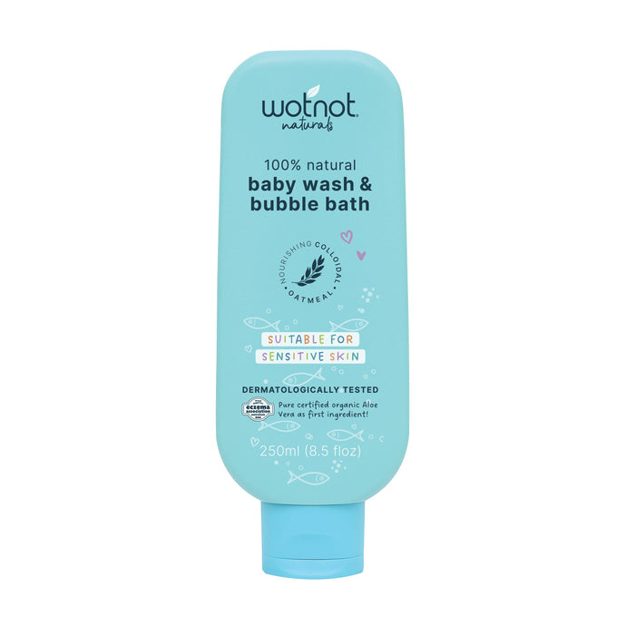 Wotnot Naturals - Baby Wash & Bubble Bath - Sensitive Skin - 250ml