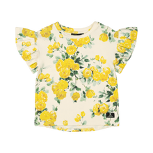 Load image into Gallery viewer, Rock Your Baby - Size 2 -3 - Yellow Roses T-Shirt

