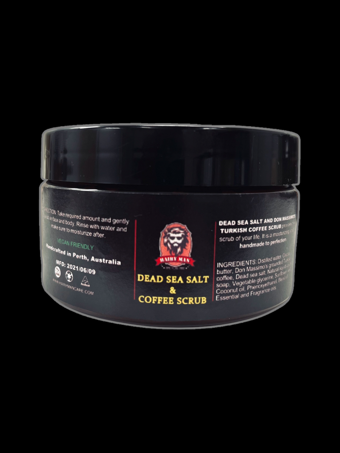 Hairy Man - Dead Sea Salt & Coffee Body Scrub